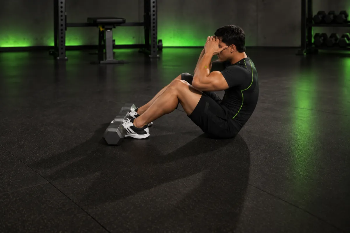 Gập bụng 3/4 (3/4 sit-up) (Kết thúc)