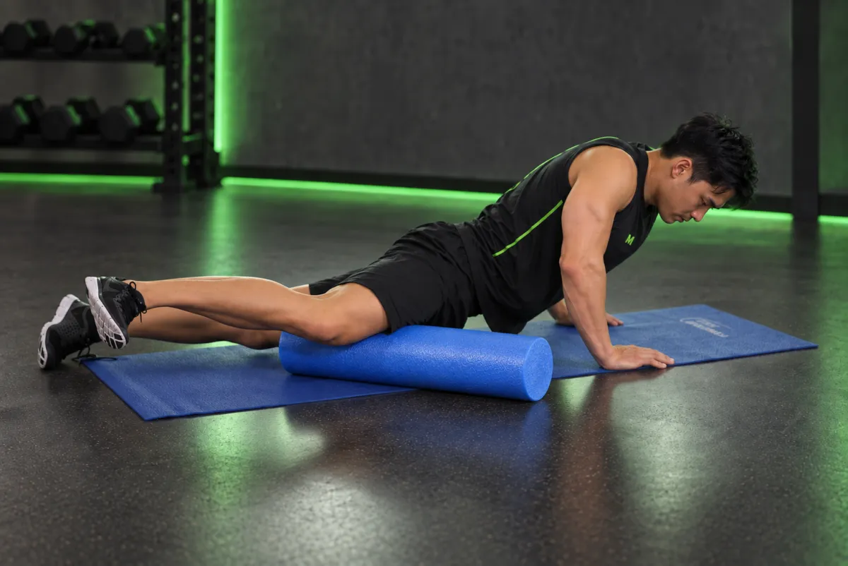 Giãn cơ đùi trong với con lăn (adductor) (Kết thúc)