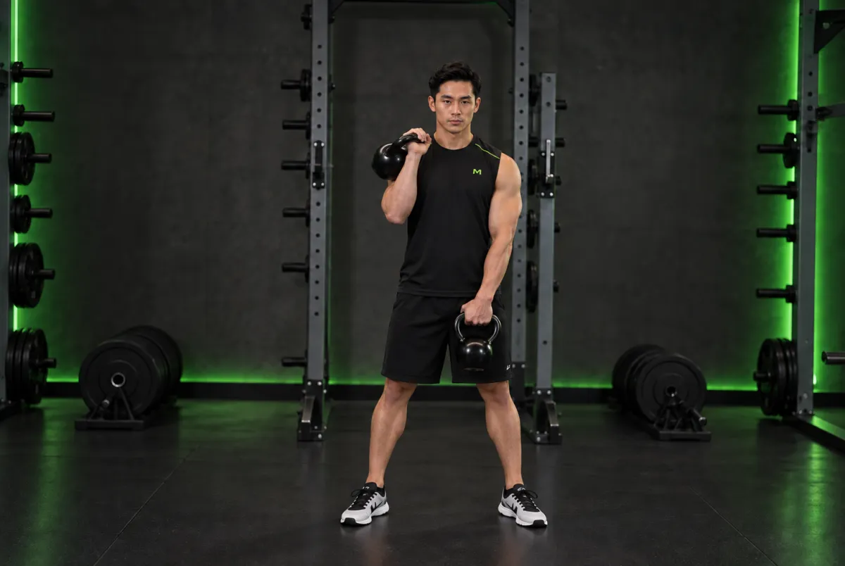 Hang clean tạ ấm luân phiên (Kết thúc)