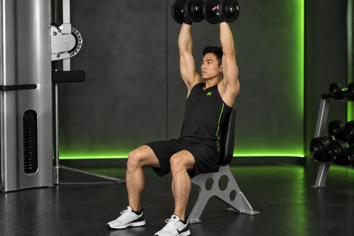 Arnold Dumbbell Press (End)