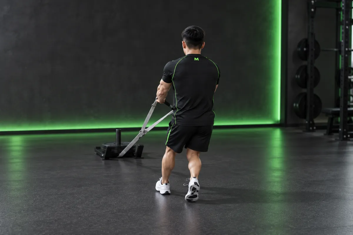 Kéo xe trượt đi lùi (backward drag) (Bắt đầu)