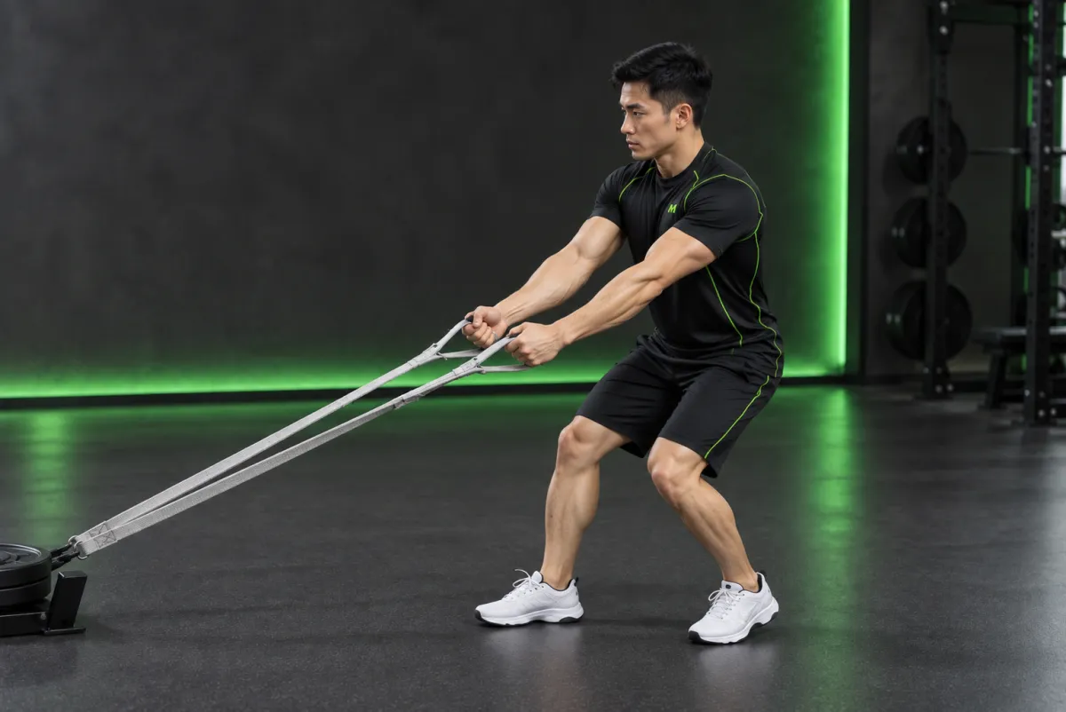 Kéo xe trượt đi lùi (backward drag) (Kết thúc)