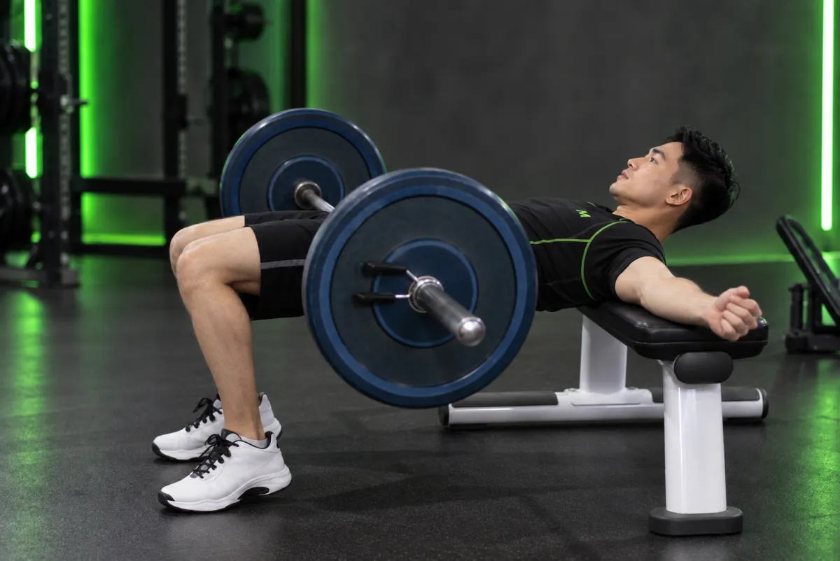 Hip thrust với tạ đòn (Kết thúc)