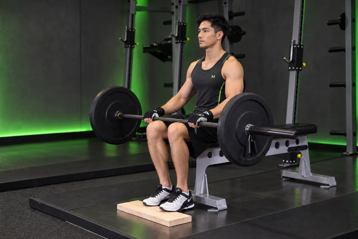 Nhón bắp chân ngồi với tạ đòn (Kết thúc)