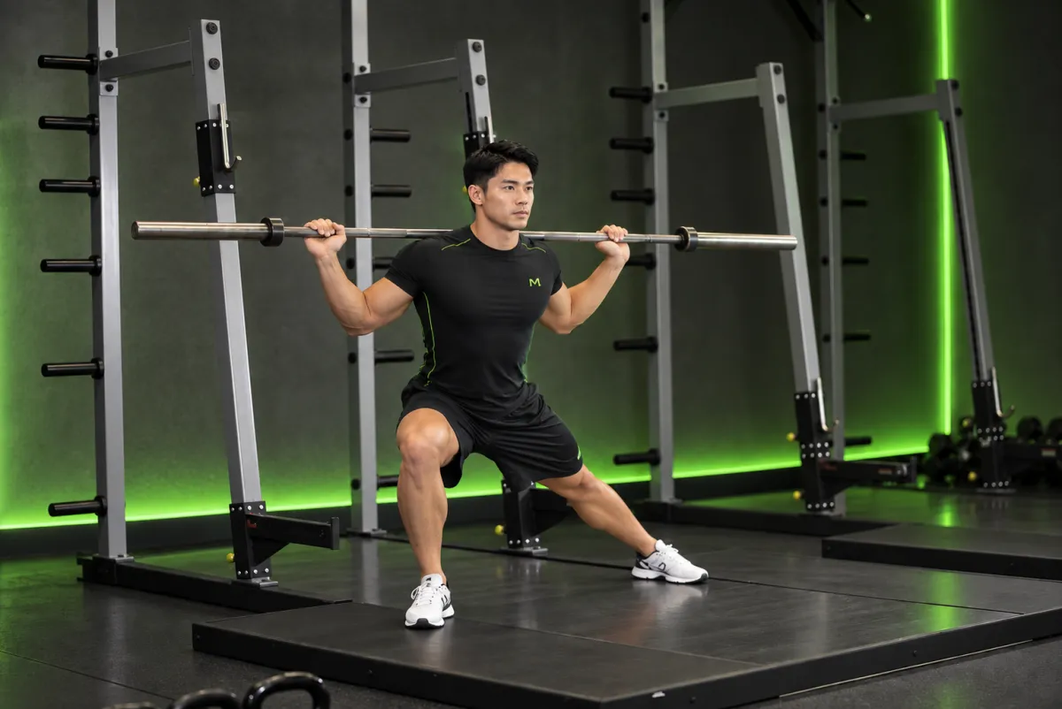 Barbell Side Split Squat (End)