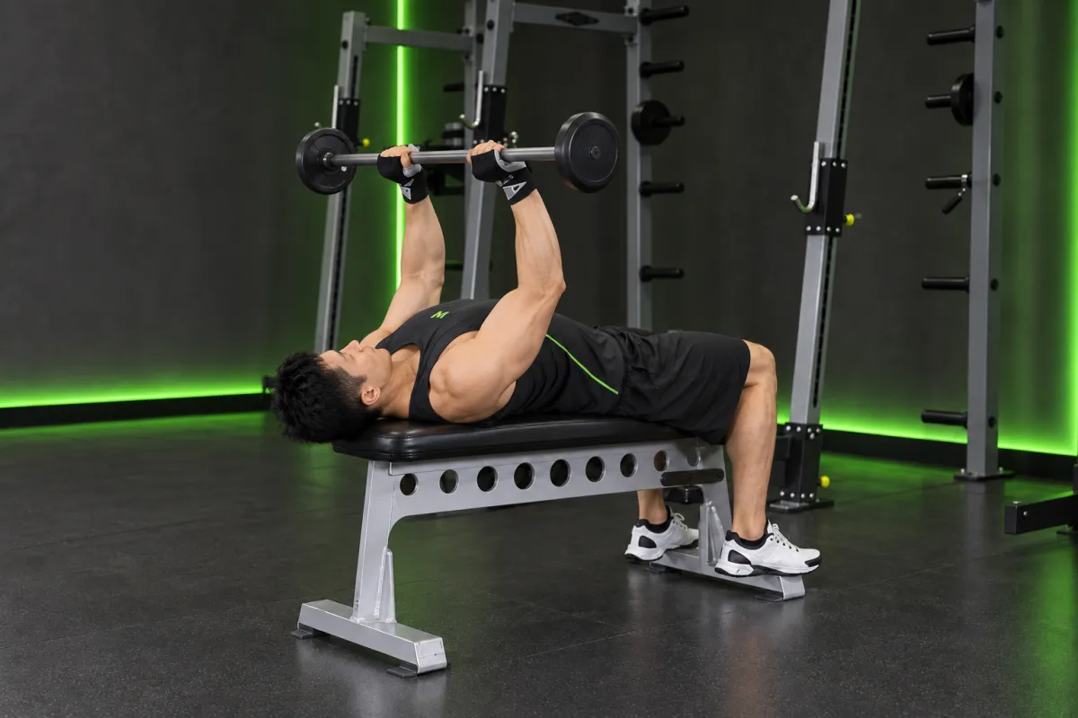 Bent-Arm Barbell Pullover (End)