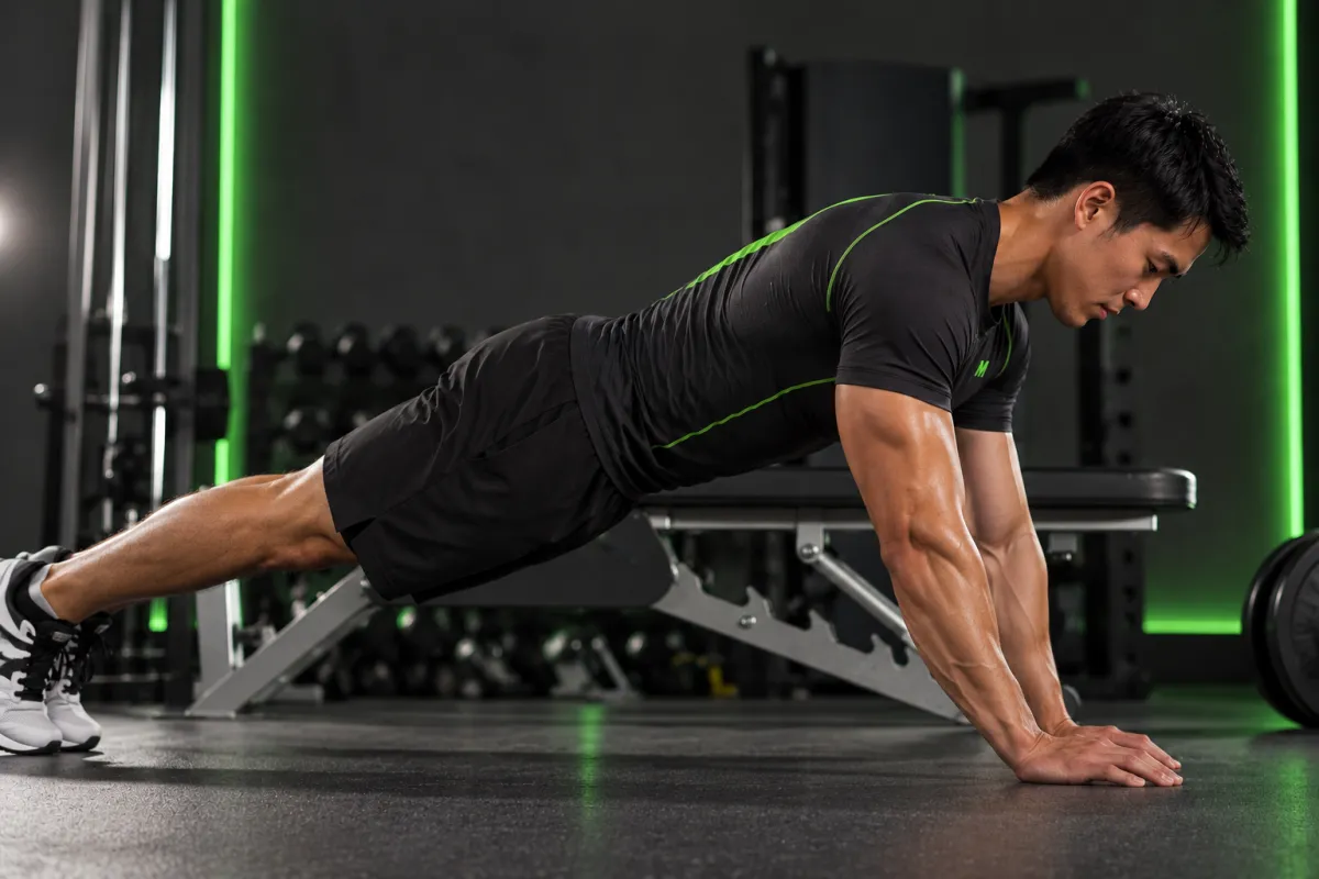 Body-up (chống tay từ tư thế plank khuỷu) (Kết thúc)