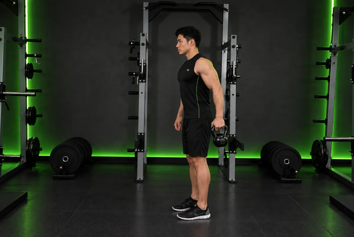 Bottoms-up clean từ vị trí treo (tạ ấm úp ngược) (Kết thúc)