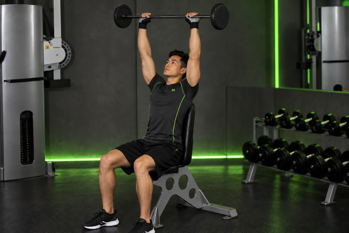 Đẩy vai Bradford/Rocky (trước và sau đầu) (Kết thúc)