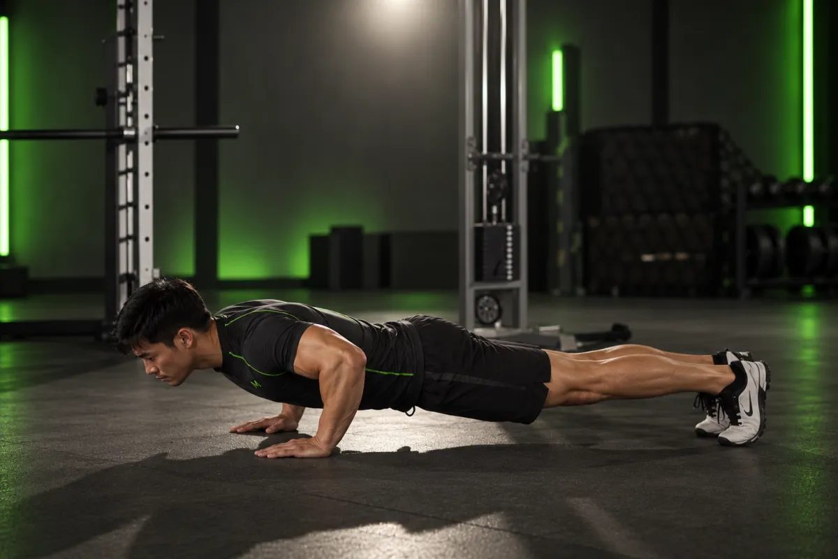 Clock Push-Up (End)