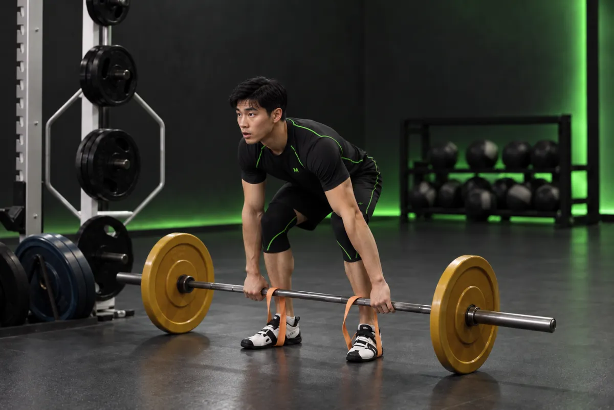 Deadlift với dây kháng lực (Kết thúc)