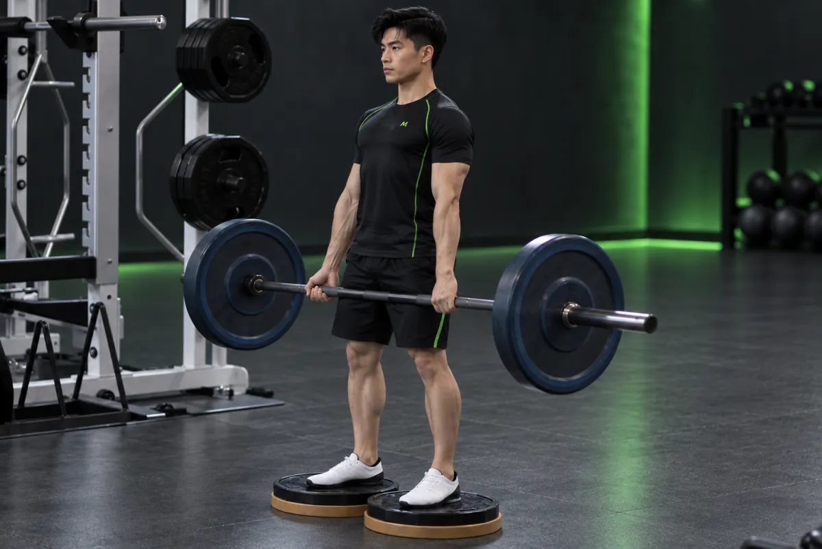 Deadlift đứng bục thấp (deficit deadlift) (Kết thúc)