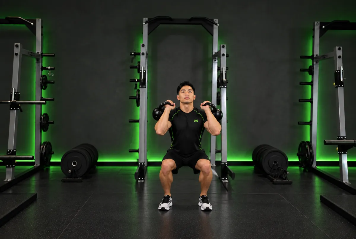 Push press với hai tạ ấm (Kết thúc)