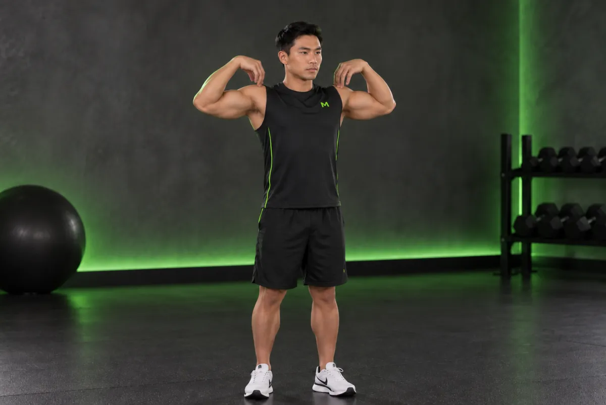 Xoay vòng khuỷu tay (elbow circles) (Kết thúc)
