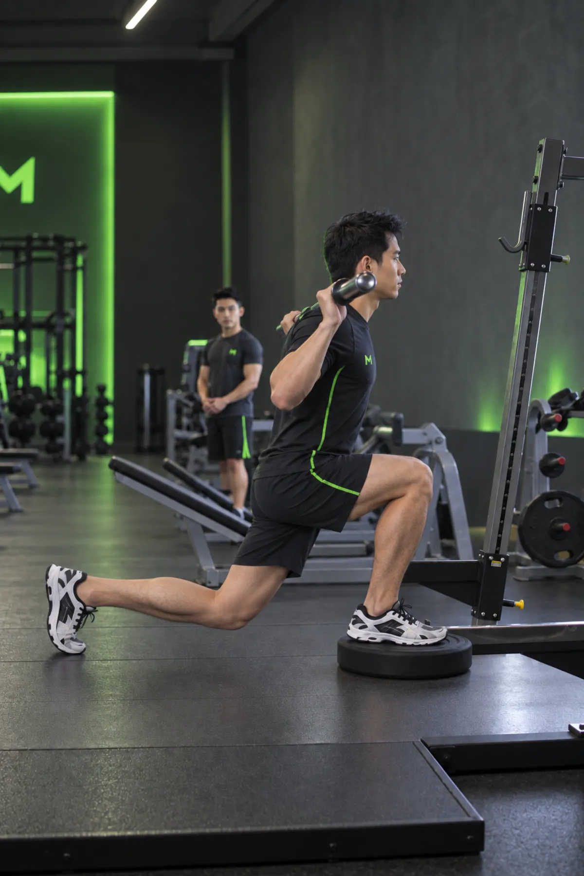 Elevated Back Lunge (End)