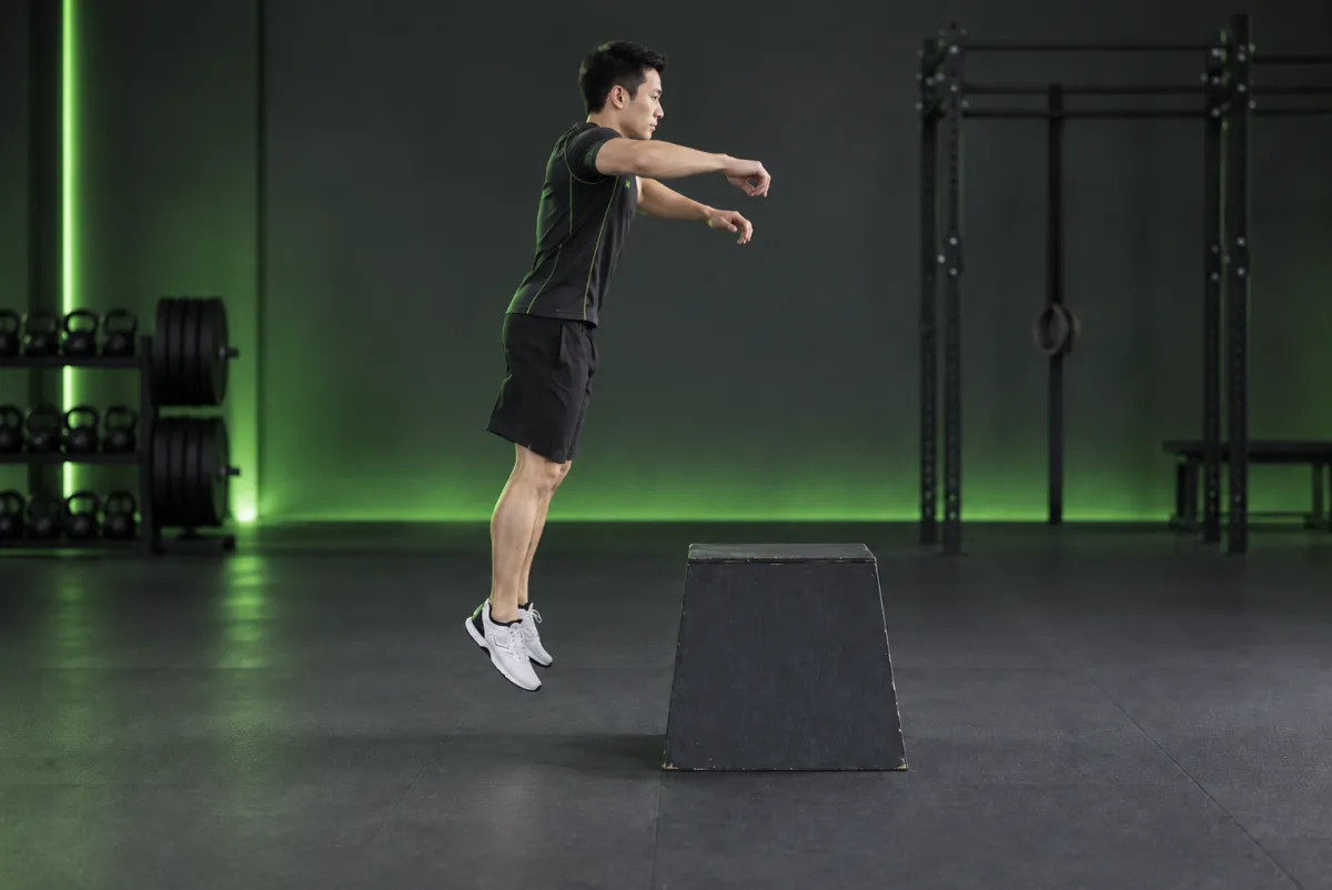 Nhảy hộp (front box jump) (Kết thúc)