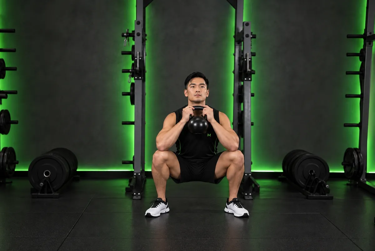 Squat kiểu goblet (goblet squat) (Kết thúc)