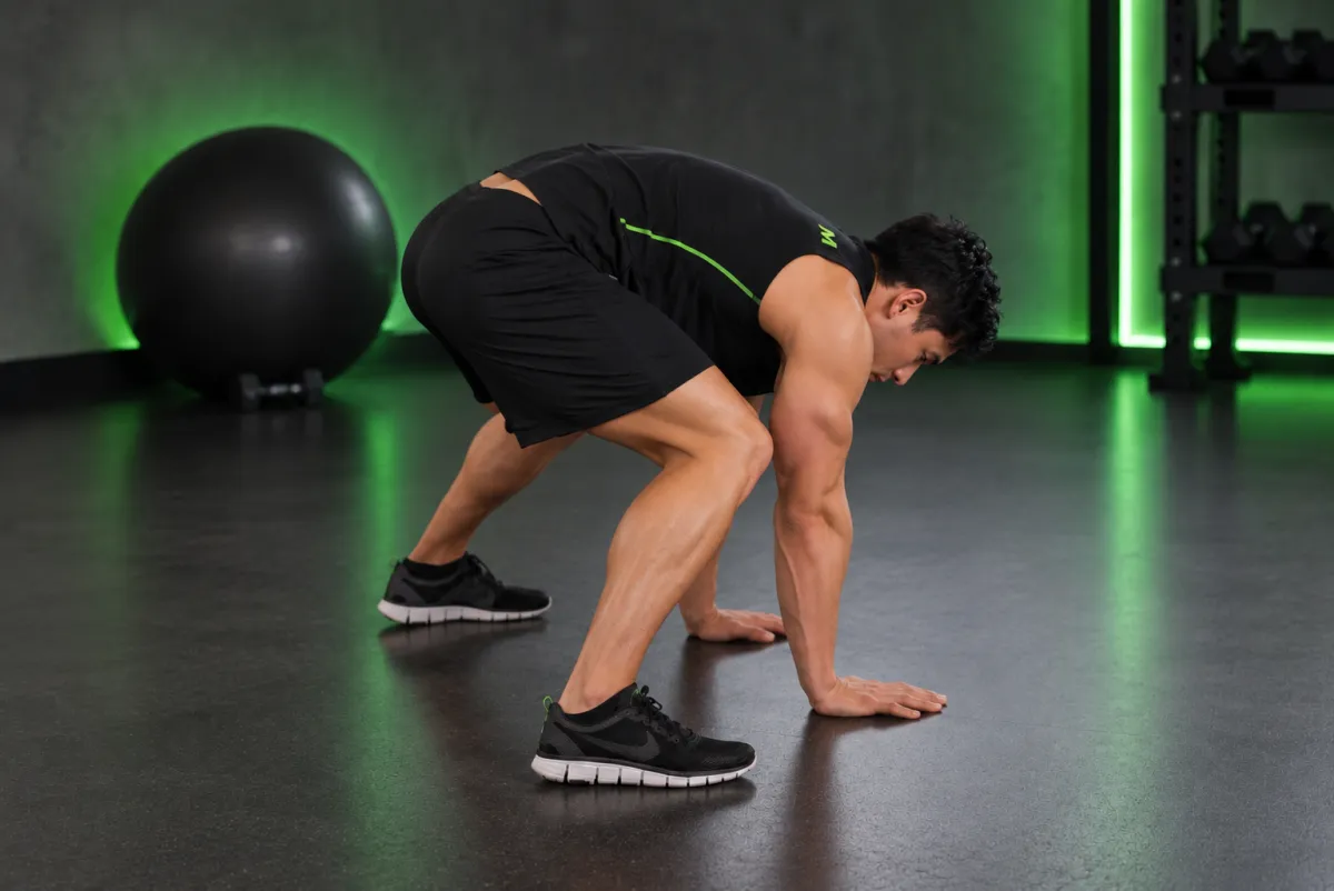 Bước chân dạng hông từ plank (groiners) (Kết thúc)