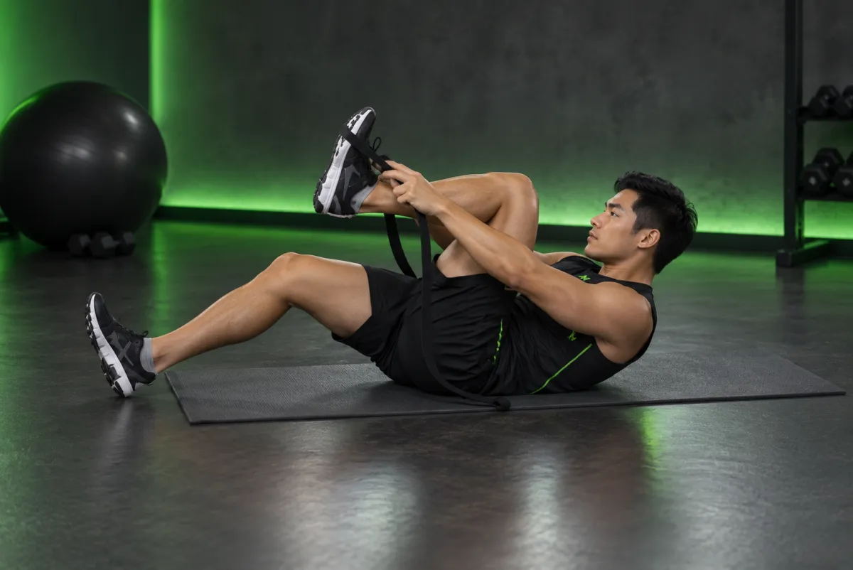 Giãn cơ đùi sau (hamstring stretch) (Bắt đầu)