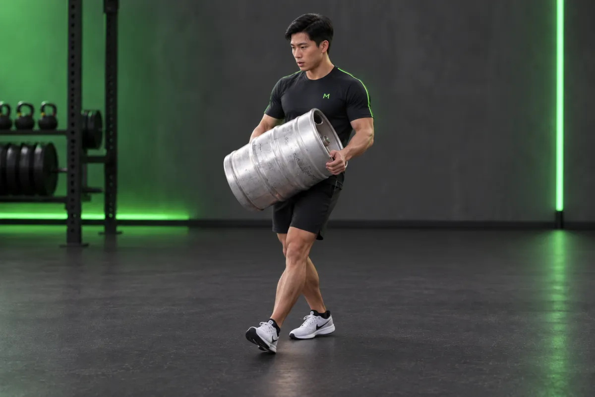 Nâng thùng keg lên bục (keg load) (Kết thúc)