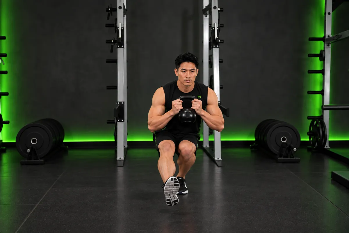 Kettlebell Pistol Squat (End)