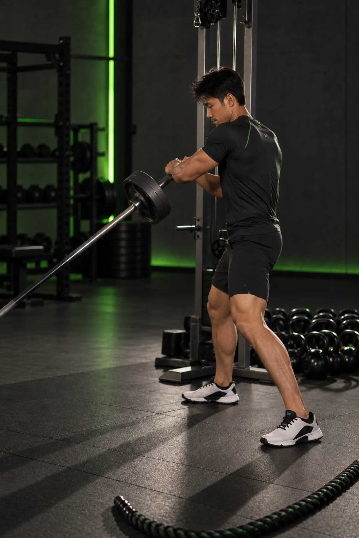 Landmine 180 (xoay thanh tạ 180 độ) (Kết thúc)