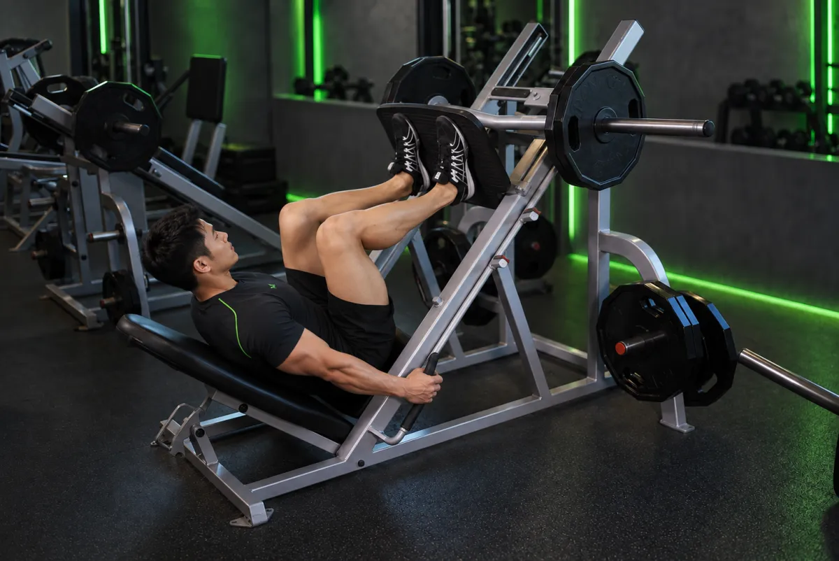 Đạp đùi trên máy (leg press) (Kết thúc)