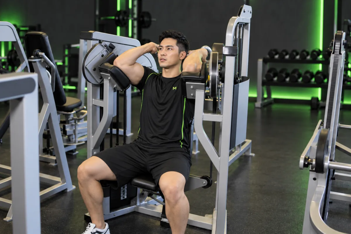 Cuốn tạ bắp tay trước trên máy (Kết thúc)