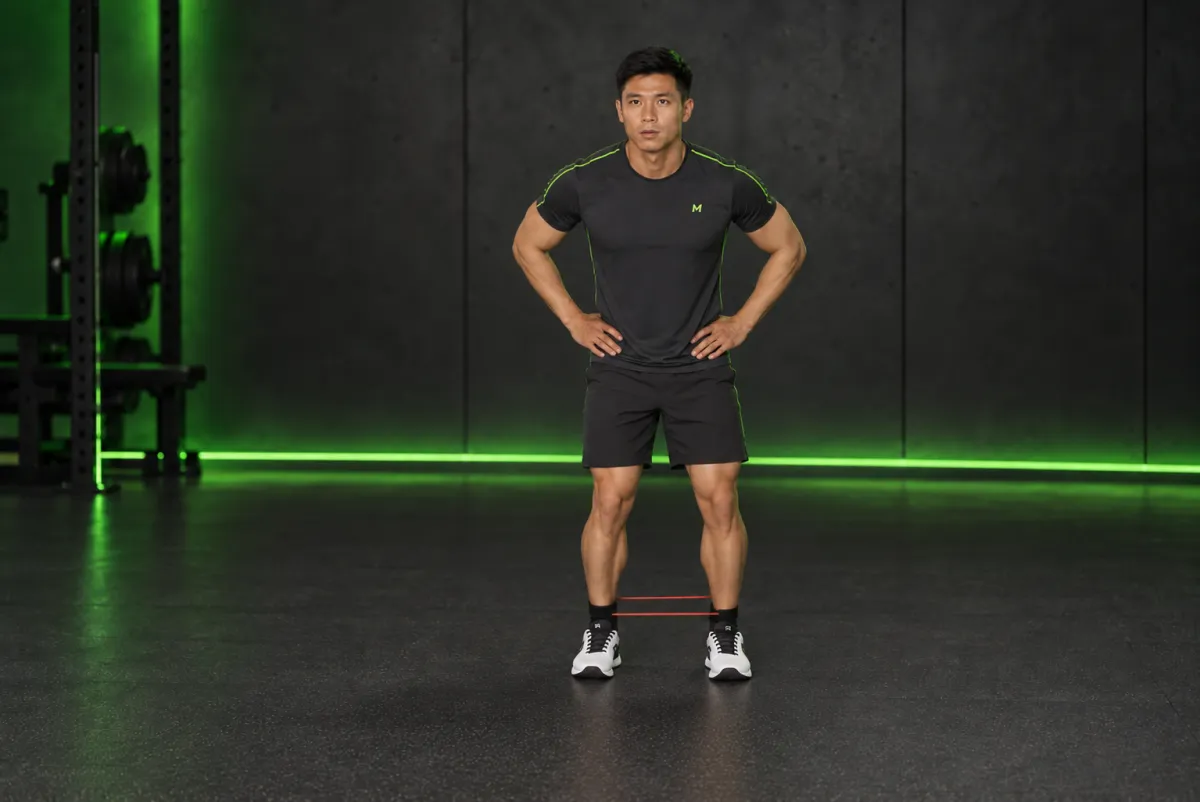 Đi ngang với dây kháng lực (monster walk) (Kết thúc)