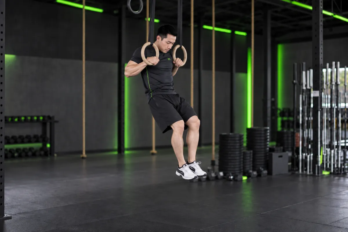 Muscle-up (kéo xà vượt qua xà) (Kết thúc)