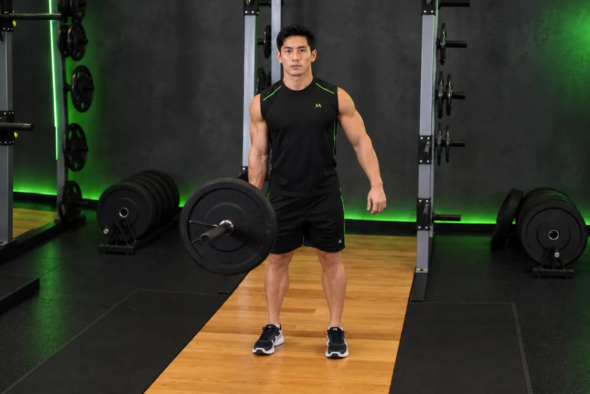 Deadlift một tay bên hông (Kết thúc)