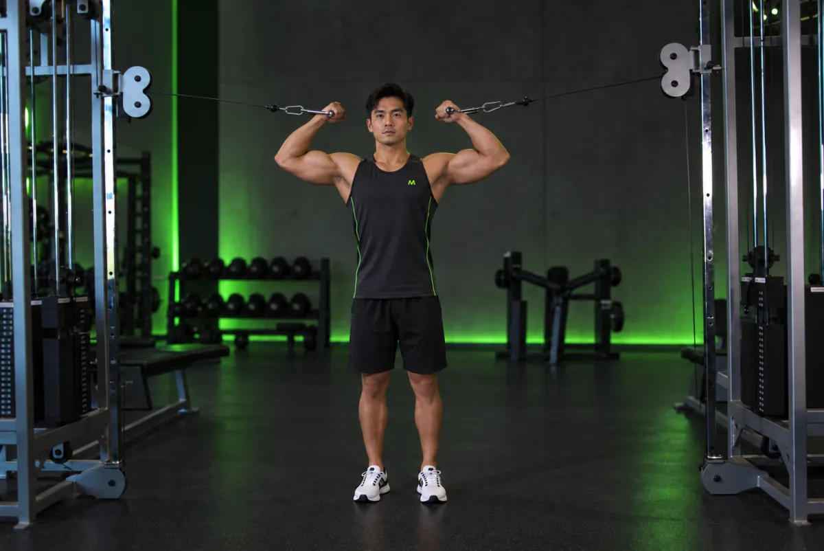 Overhead Cable Curl (End)