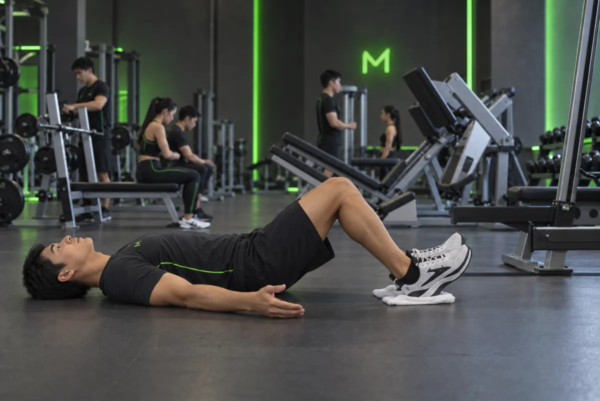 Trượt gót chân tập đùi sau (Kết thúc)