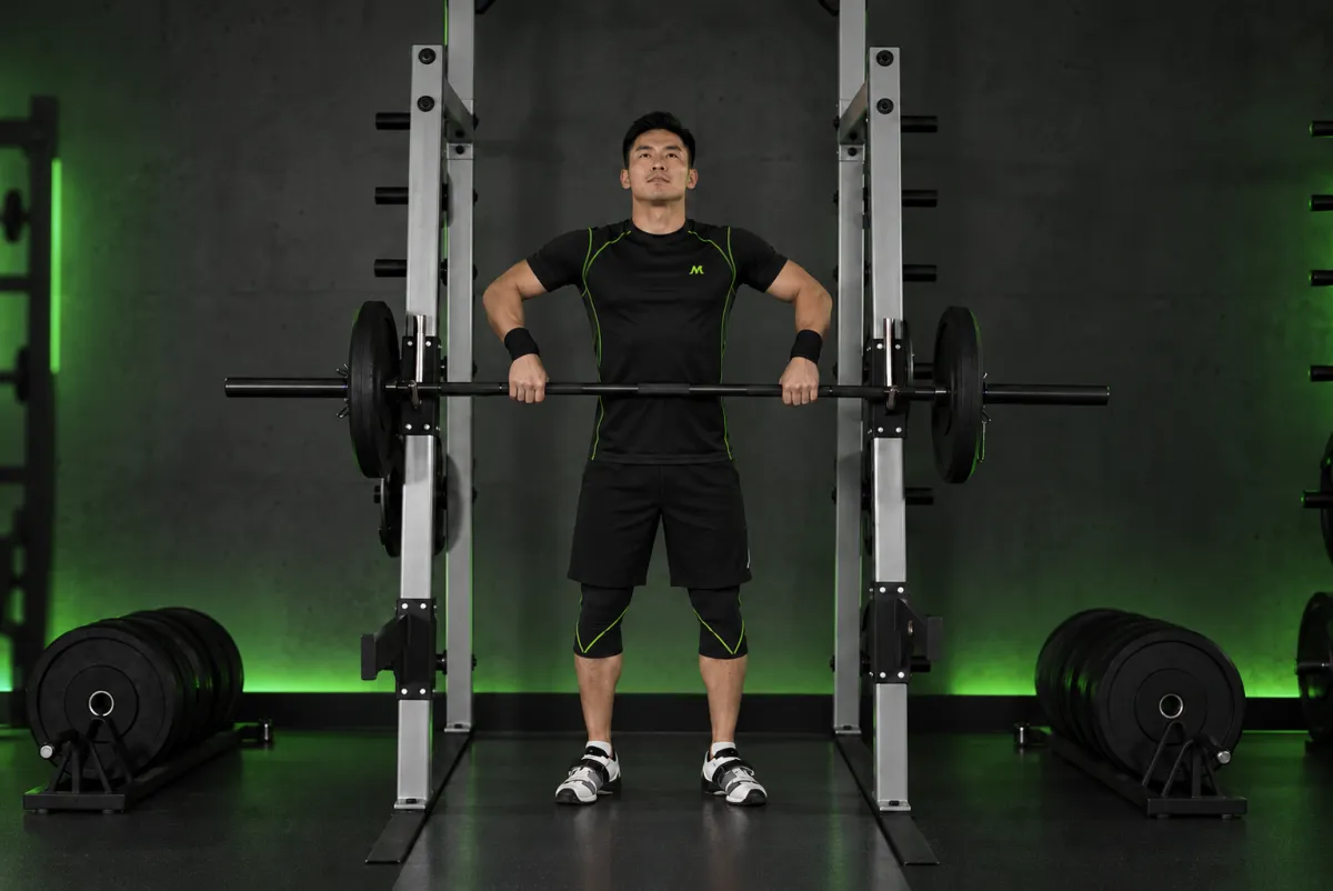 Đón tạ ở tư thế rack (rack delivery) (Kết thúc)