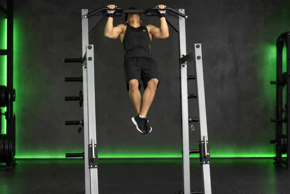 Hít xà kết hợp kéo xô (rocky pull-up/pulldown) (Kết thúc)
