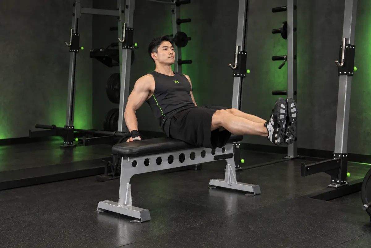 Co gối ngồi (seated leg tucks) (Kết thúc)