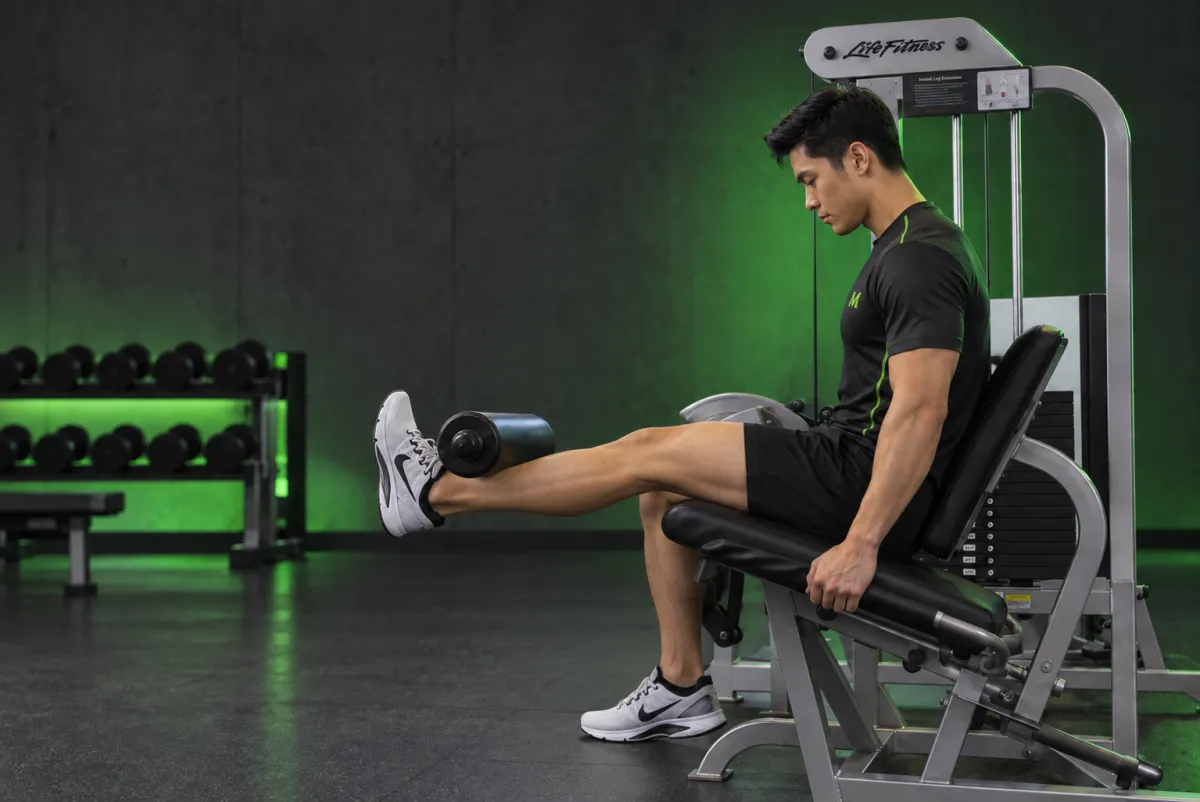 Single-Leg Leg Extension (End)