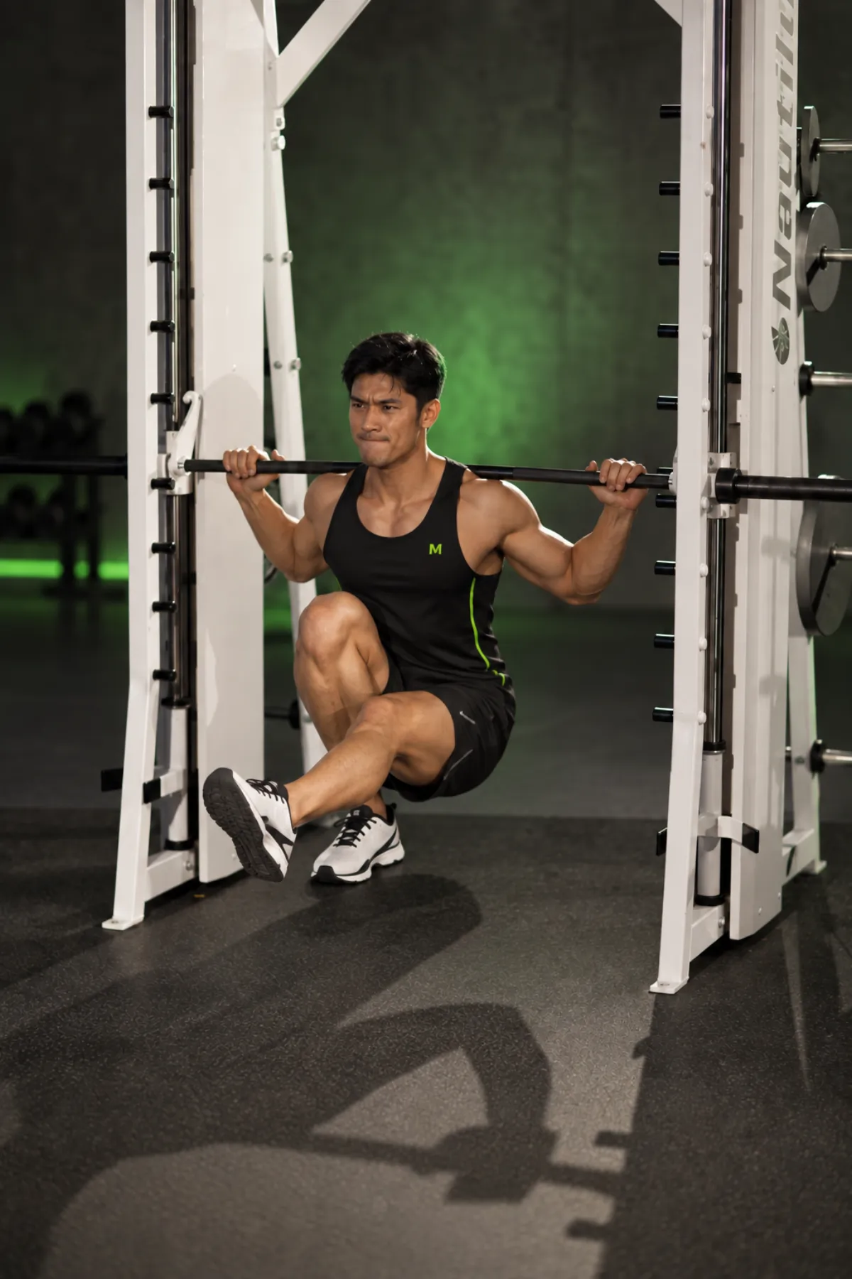 Smith Machine Pistol Squat (End)