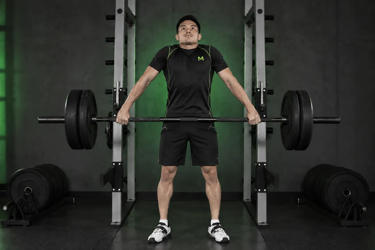 Nhún vai snatch (snatch shrug) (Kết thúc)