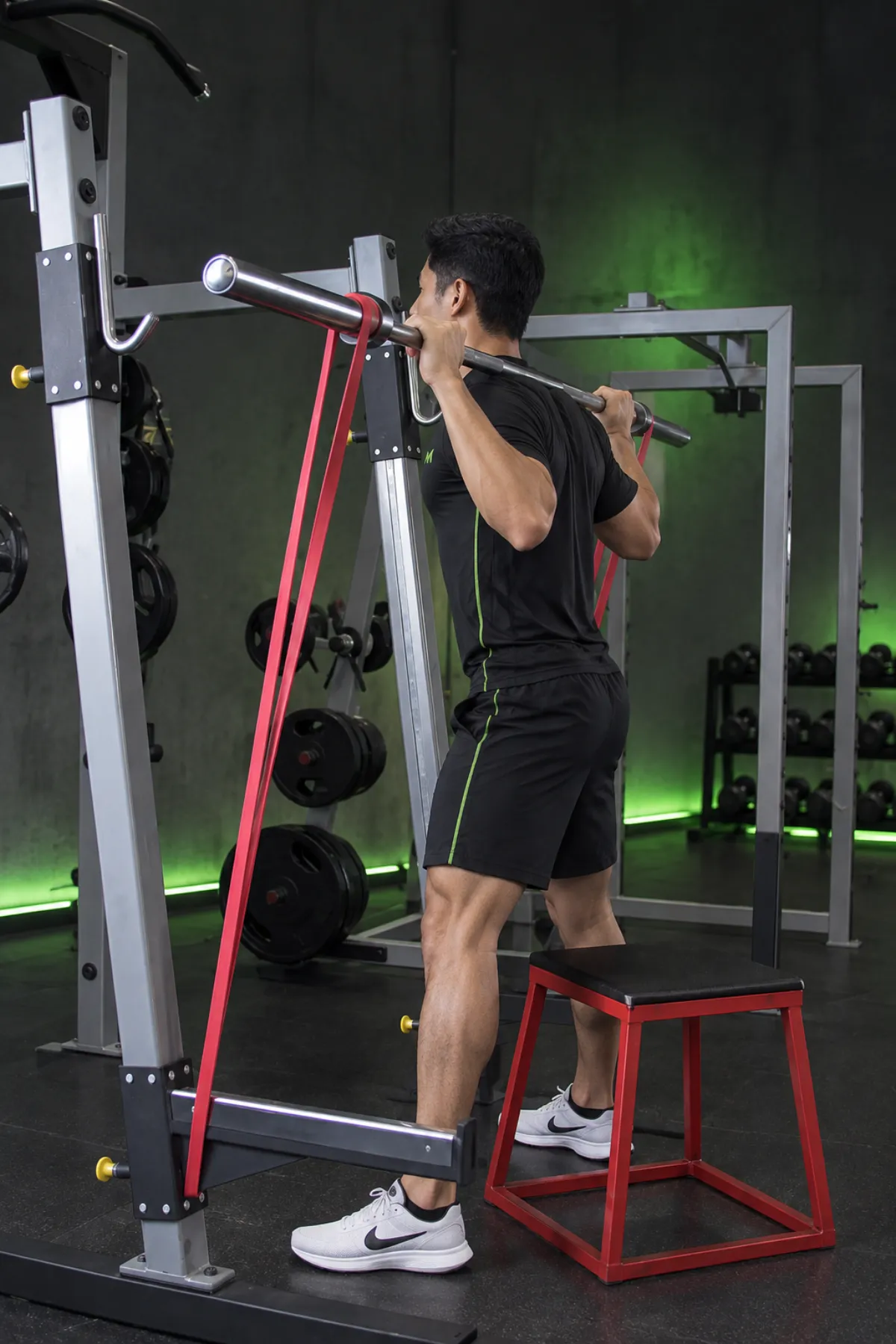 Squat tốc độ xuống hộp (Bắt đầu)