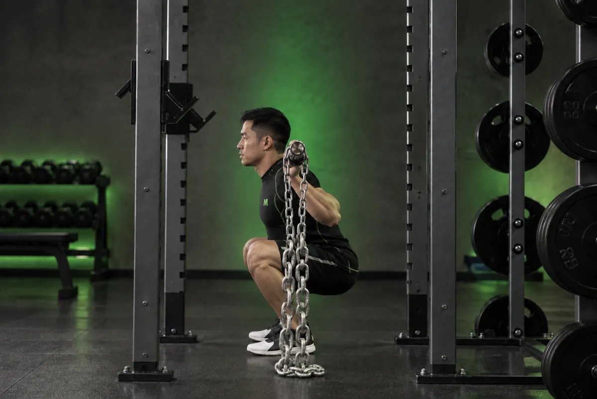 Squat với xích (Kết thúc)