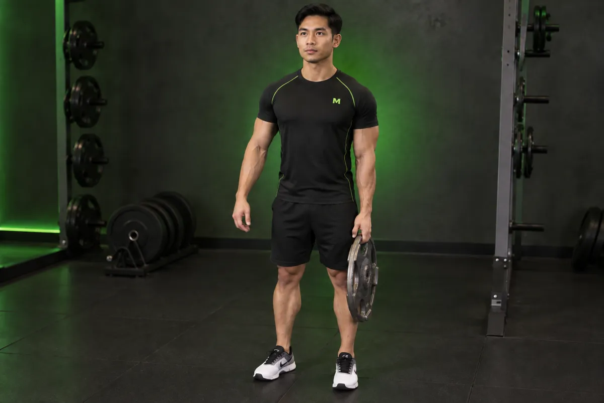 Standing Olympic Plate Hand Squeeze (End)