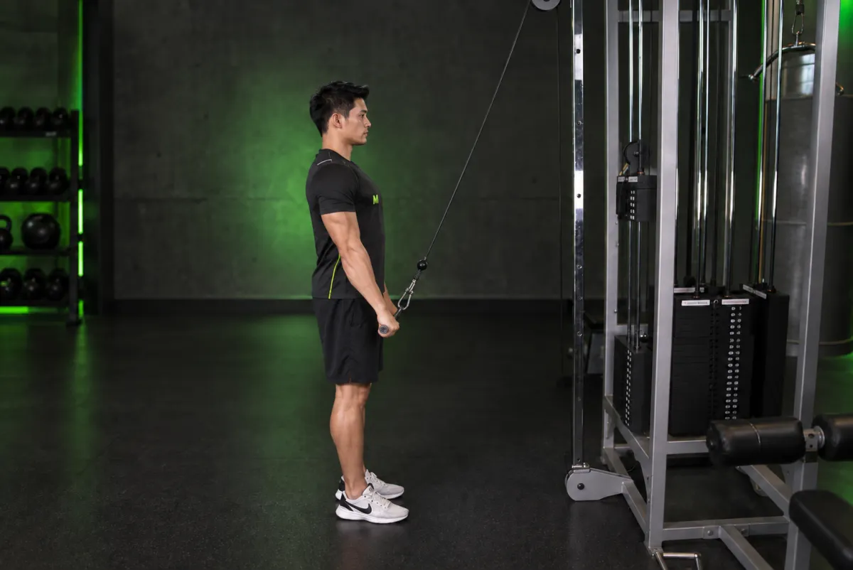 Kéo xô tay thẳng với cáp (Kết thúc)