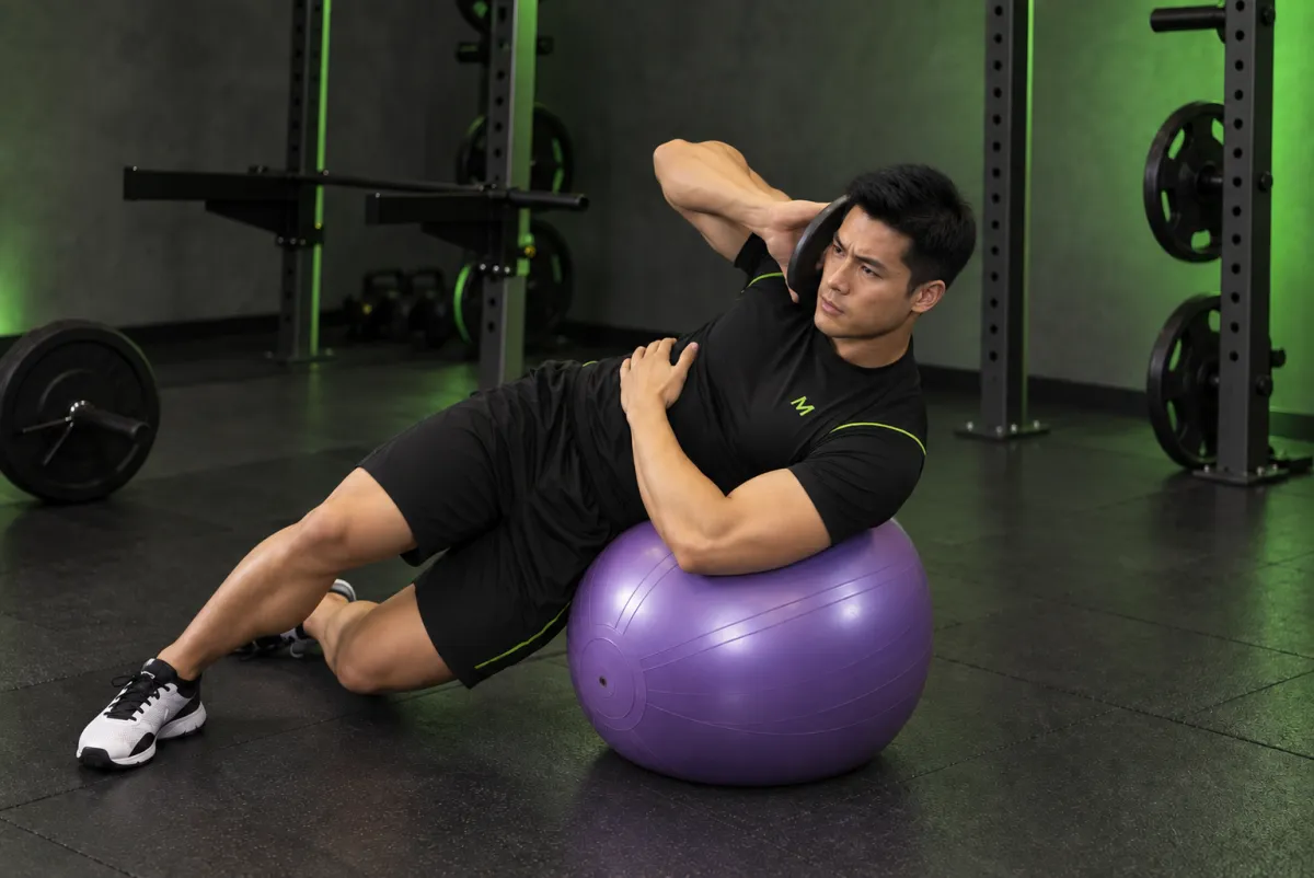 Weighted Ball Side Bend (End)